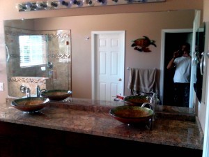 bathroom mirror