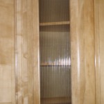 reeded cabinet glass